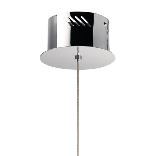 Elan Lavinia 1Lt LED Mini Pendant, Chrome/Clear Bubble Optical Crystal