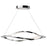 Elan Meridian 1 Light LED Chandelier, Chrome/Etched Acrylic