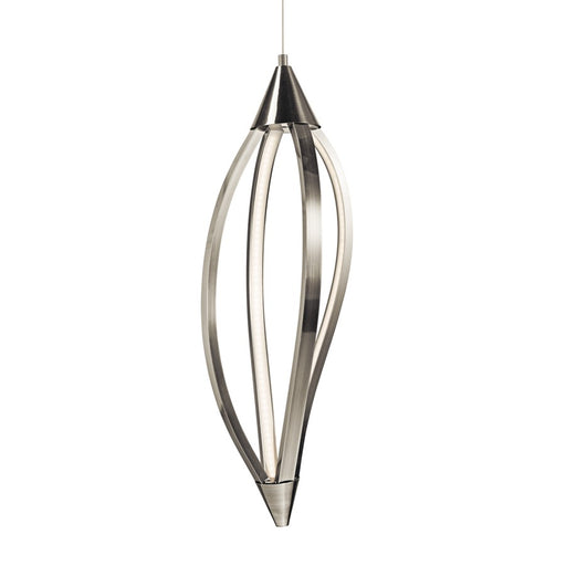Elan Meridian 1 Light 8" Mini Pendant, Brushed Nickel