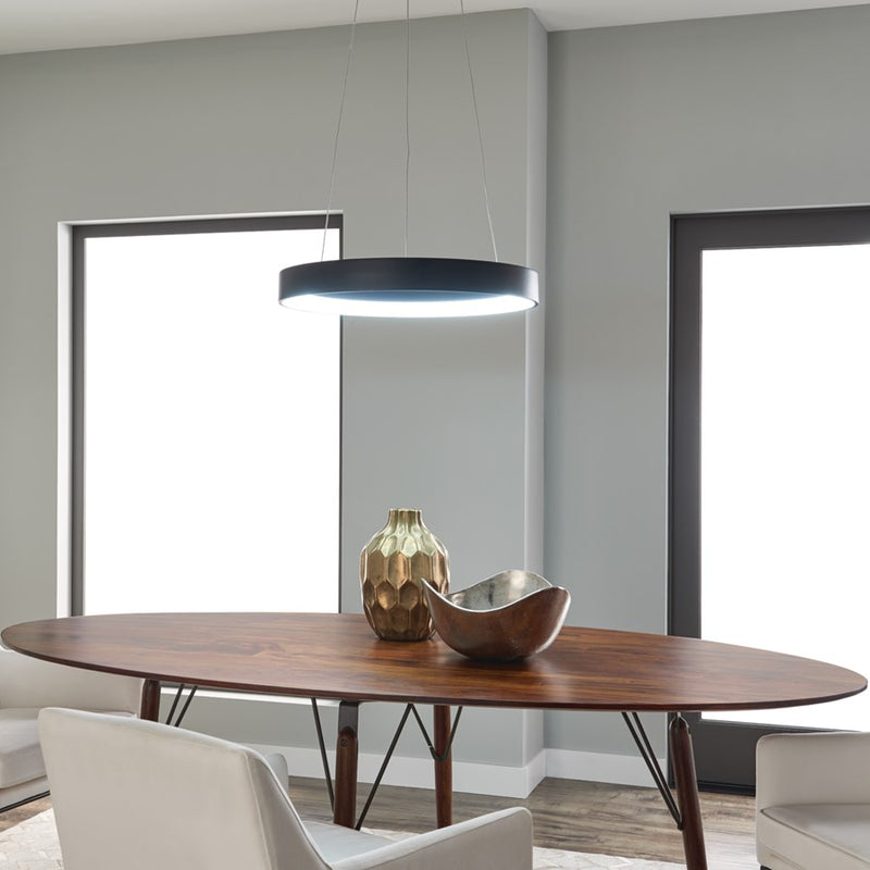 Elan Fornello 1 Light 3" Chandelier, Textured Black