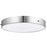 Elan Crystal Moon 1 Light LED Flush Mount, Chrome/Clear/Cubic Crystals