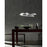 Elan Destiny 4 Light LED Chandelier, Chrome/Etched Acrylic