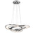 Elan Destiny 4 Light LED Chandelier, Chrome/Etched Acrylic