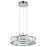 Elan Annette 3 Light 18" Chandelier, Chrome/Clear Optical Crystal - 83624