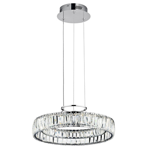 Elan Annette 3 Light 18" Chandelier, Chrome/Clear Optical Crystal - 83624