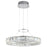 Elan Annette 1 Light LED Chandelier, Chrome/Clear Crystals
