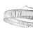 Elan Annette 1 Light LED Chandelier, Chrome/Clear Crystals