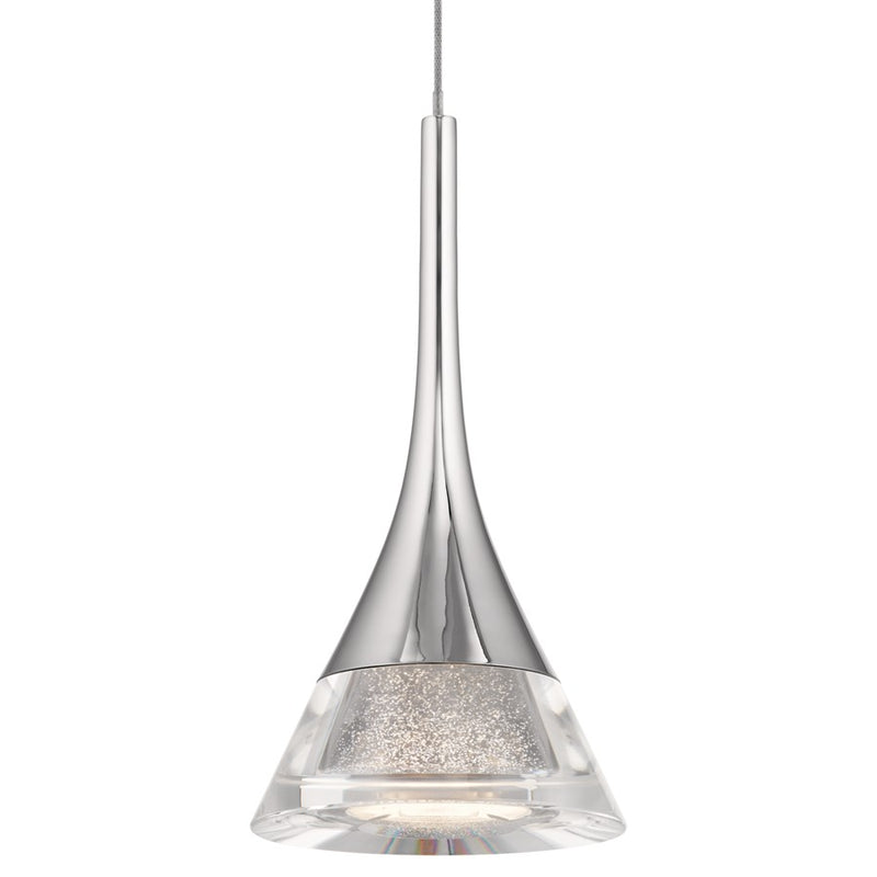 Elan Kabru 1 Light LED Mini Pendant, Chrome