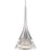 Elan Kabru 1 Light LED Mini Pendant, Clear/Metal Flake