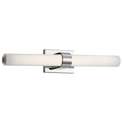 Elan Izza 1 Light 25" Linear Bath Light, Chrome/Satin Etched Cased Opal - 83742