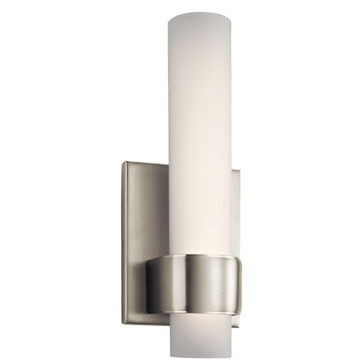 Elan Izza 1 Light Wall Sconce, Brushed Nickel/Satin Etched Cased Opal - 83746