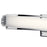 Elan Rowan 1 Light 25" Linear Bath Light, Chrome/Clear Satin Etched