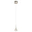 Elan Kabru 1 Light LED Mini Pendant, Clear/Metal Flake