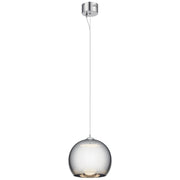 Elan Rendo 1 Light LED 11" Mini Pendant, Chrome/Smoked - 83791