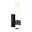 Elan Izza 13.25" 1 Light LED Wall Sconce, Black/Satin Etched Cased Opal