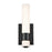 Elan Izza 1Lt 13" LED Wall Sconce, Matte Black/Satin Etched Cased Opal