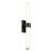 Elan Izza 25.5" LED Linear Bath Light, Black/Satin Etched Cased Opal