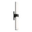Elan Izza 25.5" LED Linear Bath Light, Black/Satin Etched Cased Opal