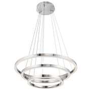 Elan Opus 3 Light LED Chandelier Multi Tier, Chrome - 83863