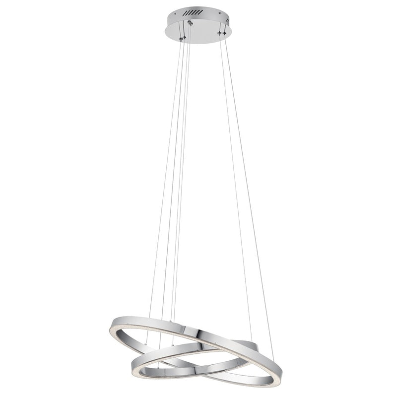 Elan Opus LED Chandelier 2 Tier, Chrome