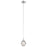 Elan Kiss 1 Light Mini Pendant, Chrome/Clear Acrylic with Cubic Zirconia - 83946