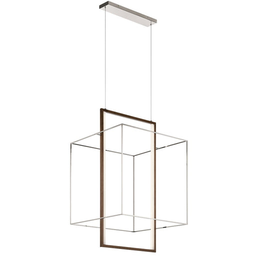Elan Viho 2 Light LED Chandelier Foyer, Polished Nickel - 84044