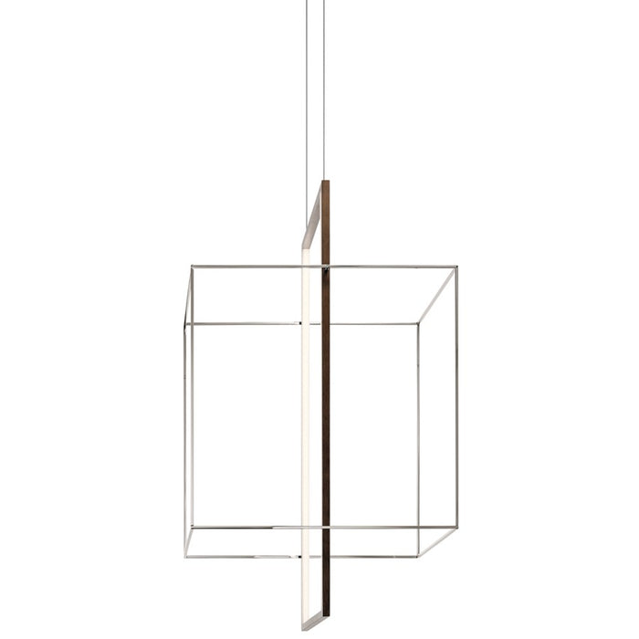 Elan Viho 2 Light LED Chandelier Foyer, Polished Nickel