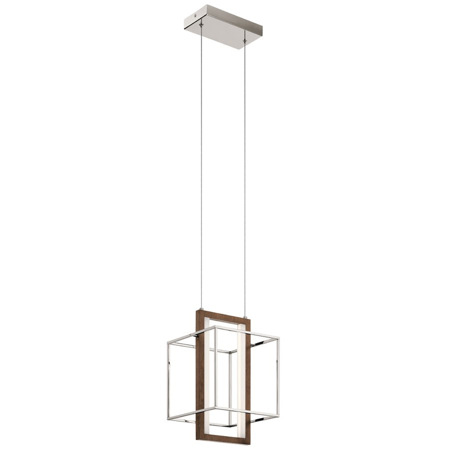 Elan Viho 2 Light 10" LED Pendant, Polished Nickel - 84045