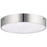 Elan Crystal Moon 1 Light LED Flush Mount, Chrome/Clear/Cubic Crystals
