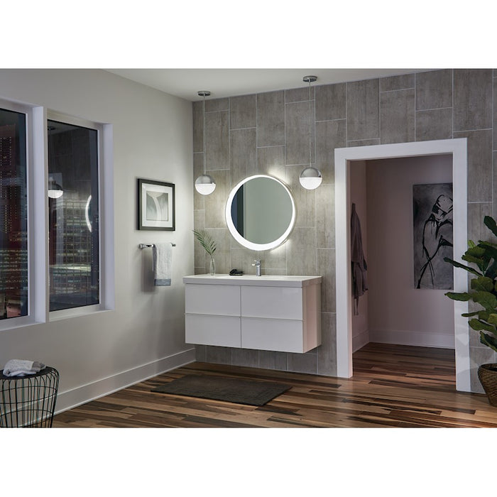 Elan Optice LED Mirror, Chrome/Mirror/Frosted/White Acrylic Sides
