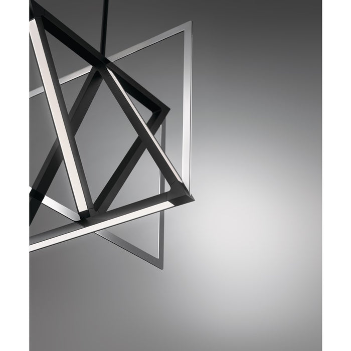 Elan Axis 5 Light 20" LED Pendant, Matte Black
