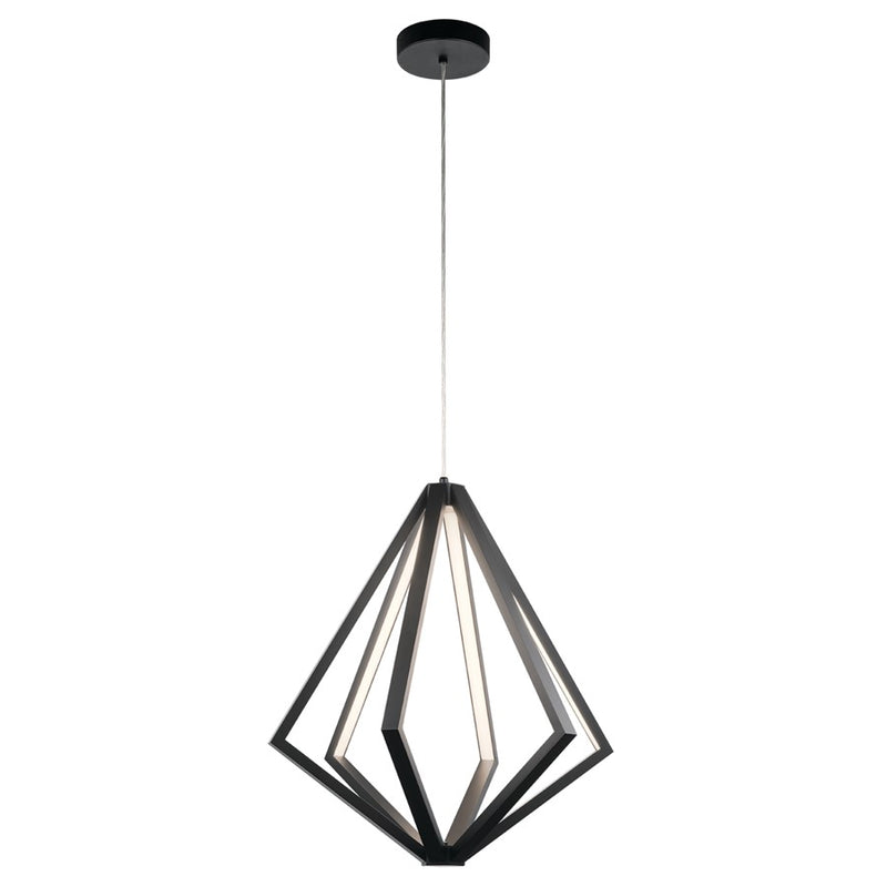 Elan Everest 6 Light LED Chandelier 1 Tier Medium, Etched Acrylic
