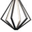 Elan Everest 6 Light 25" Chandelier 1 Tier, Matte Black