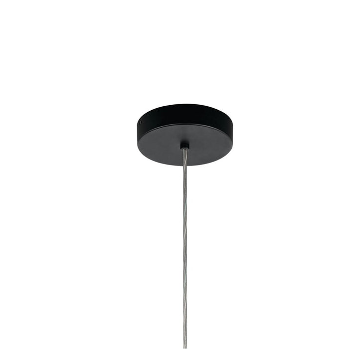 Elan Everest 6 Light 25" Chandelier 1 Tier, Matte Black