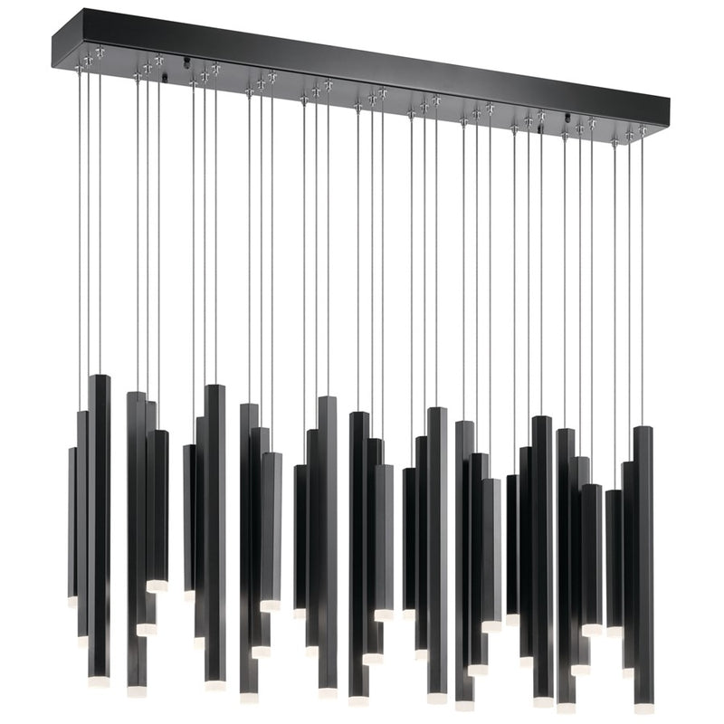 Elan Soho 33 Light Chandelier Linear, Black - 84099