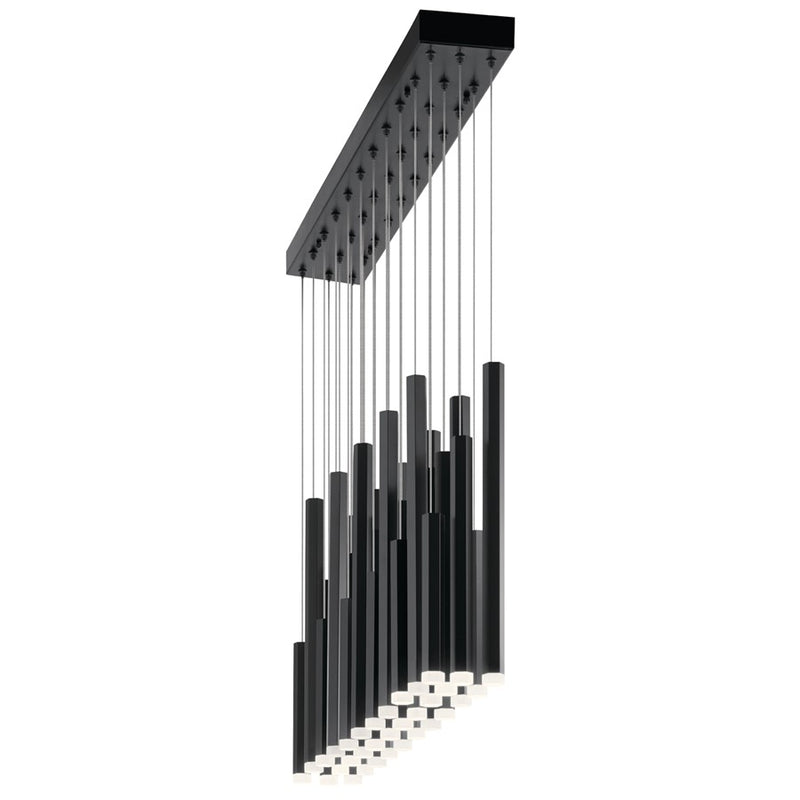 Elan Soho 33 Light Chandelier Linear, Black