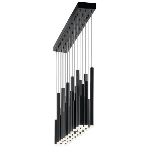 Elan Soho 33 Light Chandelier Linear, Black