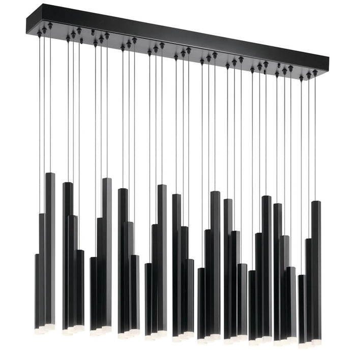 Elan Soho 33 Light Chandelier Linear, Black