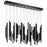 Elan Soho 33 Light Chandelier Linear, Black