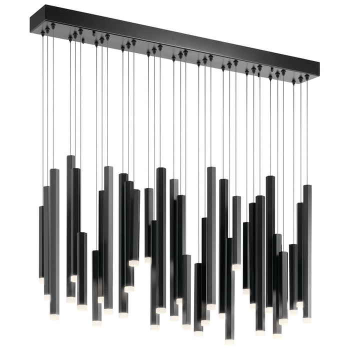 Elan Soho 33 Light Chandelier Linear, Black