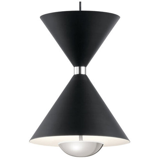 Elan Kordan 2 Light 11" Mini Pendant, Matte Black