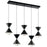 Elan Kordan 10 Light Chandelier Linear, Matte Black - 84113