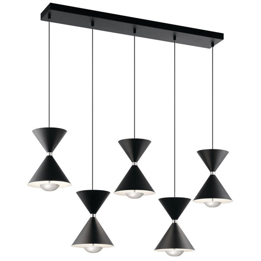Elan Kordan 10 Light Chandelier Linear, Matte Black - 84113