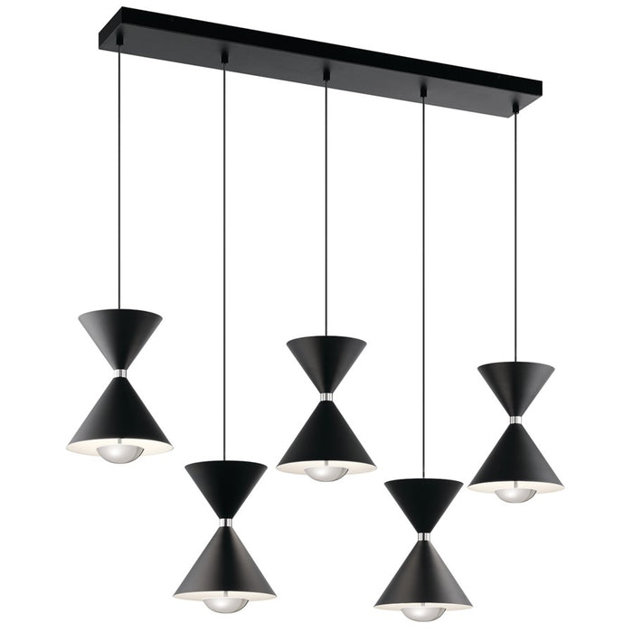 Elan Kordan 10 Light Chandelier Linear, Matte Black - 84113