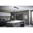 Elan Kordan 5 Lt LED Linear Chandelier, Matte Black/Polycarbonate