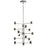 Elan Vey LED Chandelier Multi Tier, Nickel/Satin Etched