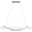 Elan Rowan 1 Light 36" Chandelier Linear, Chrome/Clear Satin Etched