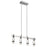 Elan Ayse 3Lt Chandelier Linear, Black/Clear Bubble Optical Crystal - 84127