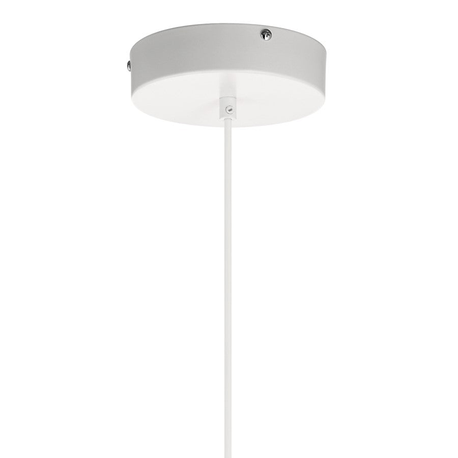 Elan Kordan LED Mini Pendant, Matte Black/Clear Polycarbonate