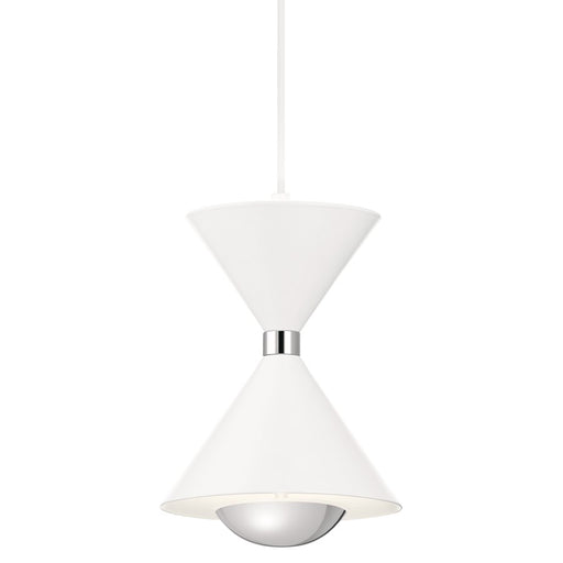 Elan Kordan LED Mini Pendant, Matte Black/Clear Polycarbonate